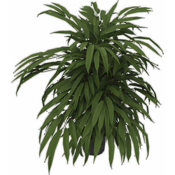 Kunstpflanze Ficus 360Blatt Höhe 800mm Kunststofftopf