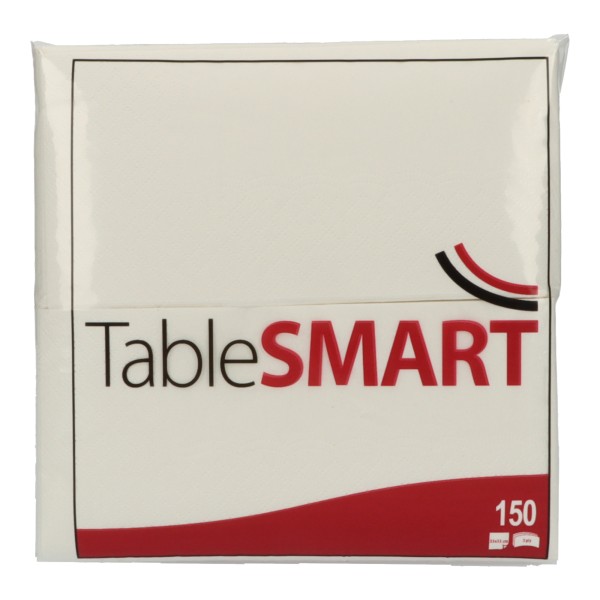 TableSMART Serviette 486012 33x33cm 3lg 1/8Falz ws 150St