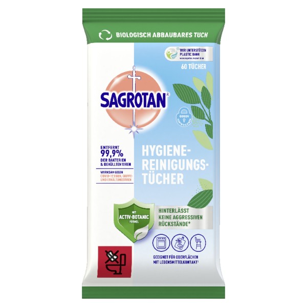 Sagrotan Hygiene-Reinigungstuch 3250406 60St.