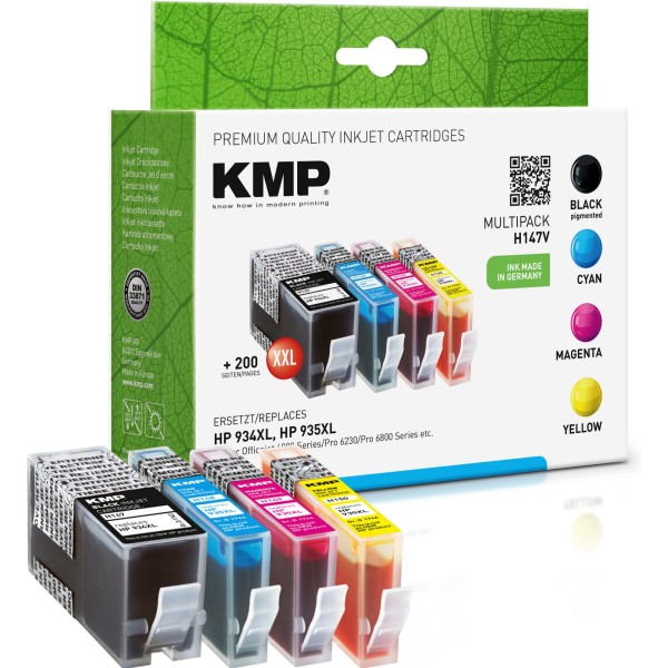KMP Tintenpatrone H147V 1743,0050 wie HP 935/935 sw/c/m/y 4St.