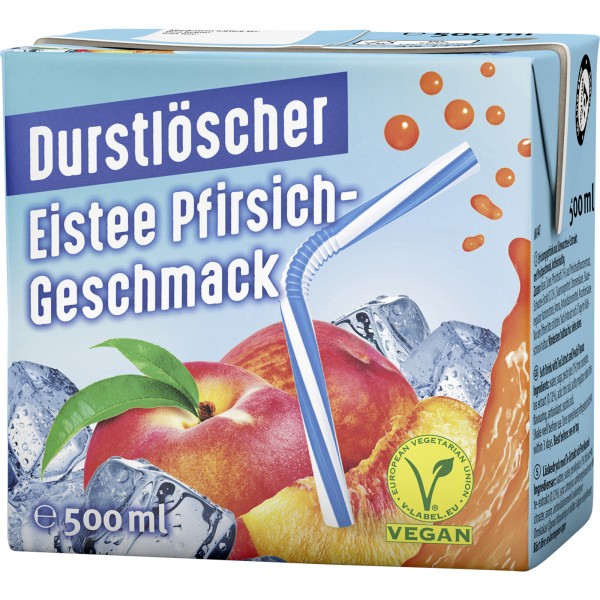 Durstlöscher Eistee Pfirsich 27573 TetraPak 0,5l 12St