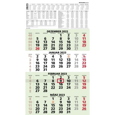 ZETTLER Viermonatskalender 2023