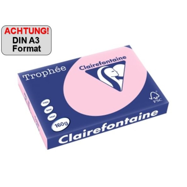 Clairefontaine Kopierpapier 1310C A3 120g rosa 250Bl