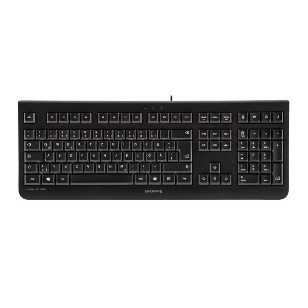 Cherry Tastatur KC1000 JK-0800DE-2 USB Flüsteranschlag schwarz