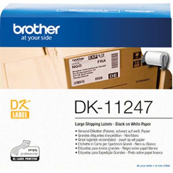 Brother Etikett DK11247 103x164mm weiß 180 St./Pack.