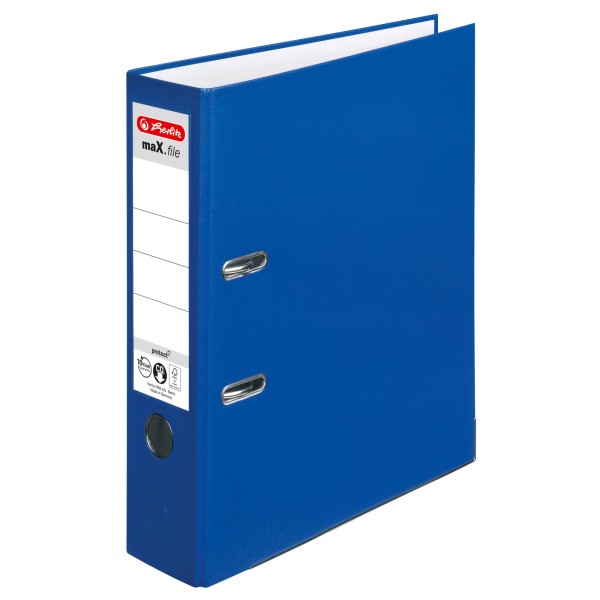 Herlitz Ordner maX.file protect 5480405 DIN A4 80mm PP blau