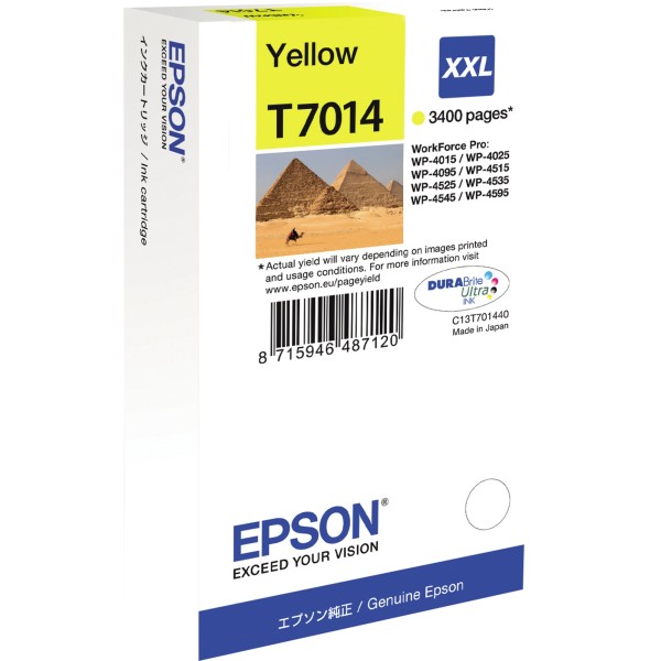 Epson Tintenpatrone C13T70144010 T7014 3.400Seiten 34ml gelb