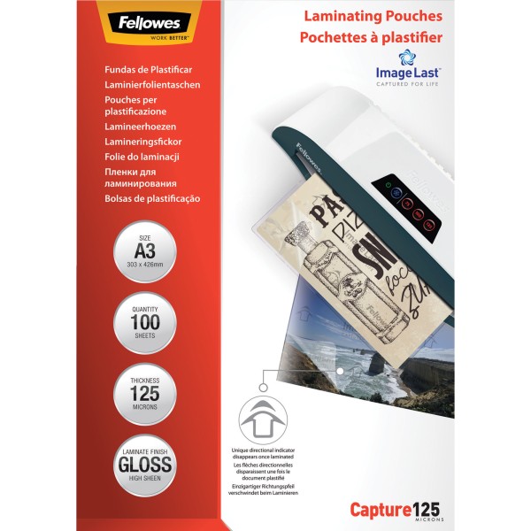 Fellowes Laminierfolie ImageLast 5307506 DIN A3 tr 100 St./Pack.