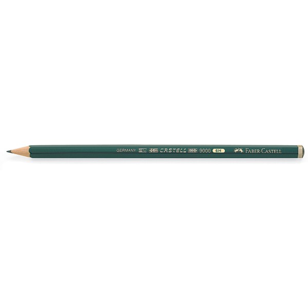 Faber-Castell Bleistift CASTELL 9000 119016 6H dunkelgrün