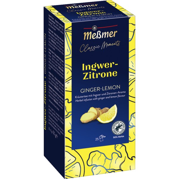 Meßmer Tee Ingwer-Zitrone 108376 25St.