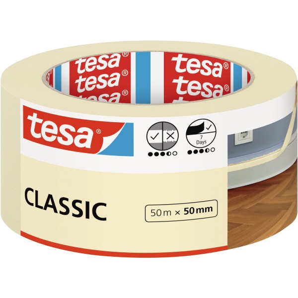 tesa Kreppband Classic 52807-00000 50mmx50m beige