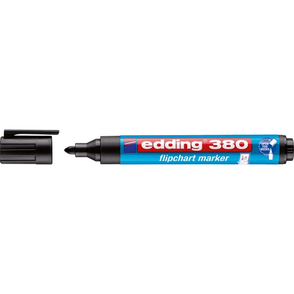 edding Flipchartmarker 380 4-380001 1,5-3mm Rundspitze schwarz