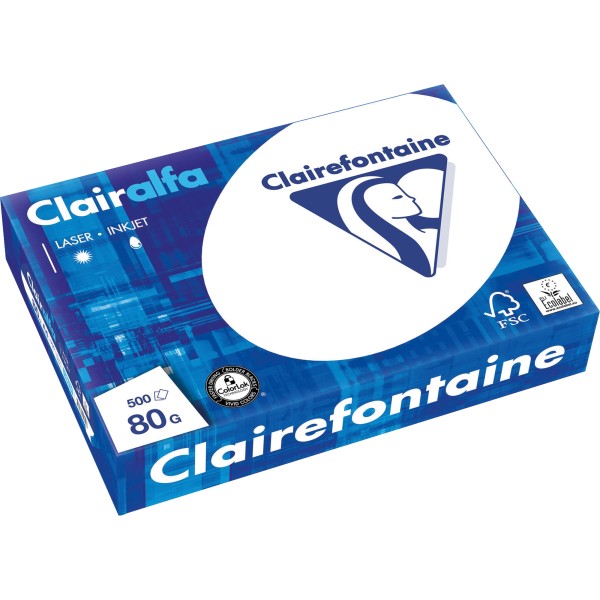 Clairefontaine Multifunktionspapier 1979C A4 80g ws 500 Bl./Pack.