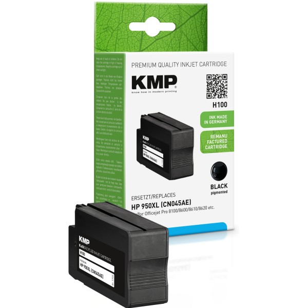 KMP Tintenpatrone H100 1722,4001 wie HP CN045AE Nr.950XL schwarz
