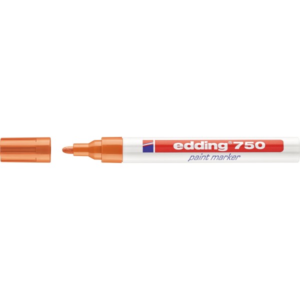edding Lackmarker 750 4-750006 2-4mm Rundspitze permanent orange