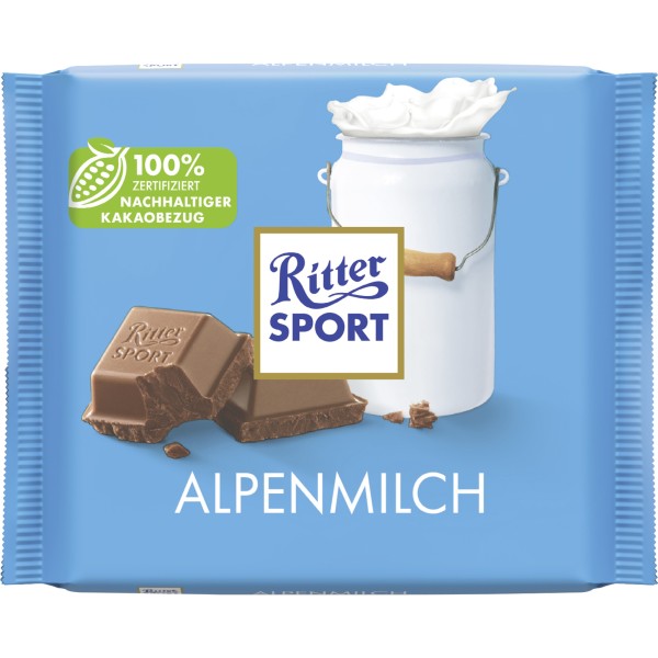 Ritter Sport Schokolade Alpenmilch 29188 100g
