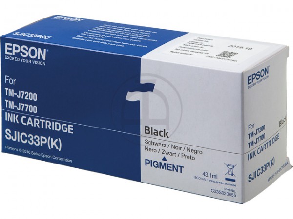 EPSON Tintenpatrone SJIC33P (K) schwarz für TM-J7200 Serie