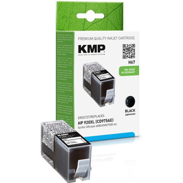 KMP Tintenpatrone H67 1717,0051 wie CD975AE Nr.920XL 1.200S. schwarz