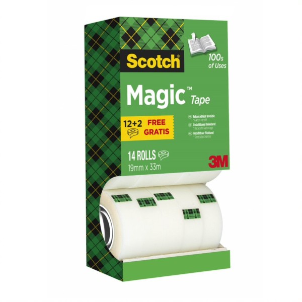 Scotch Klebeband Magic Promotion 8R14TPR 19mmx33m 14 St./Pack.