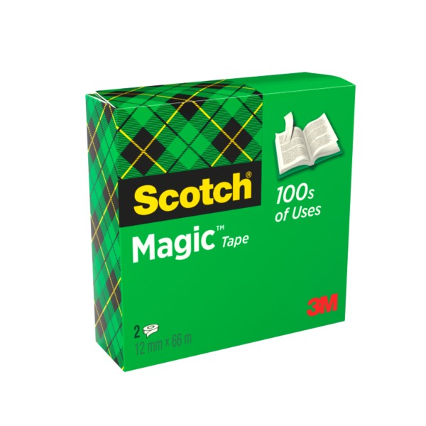 Scotch Klebeband Magic M8101266 12mmx66m unsichtbar 2 St./Pack.