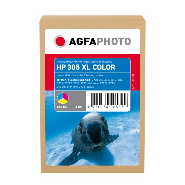 AgfaPhoto Tintenpatrone APHP305XLC wie HP 3YM63AE 305XL c/m/y