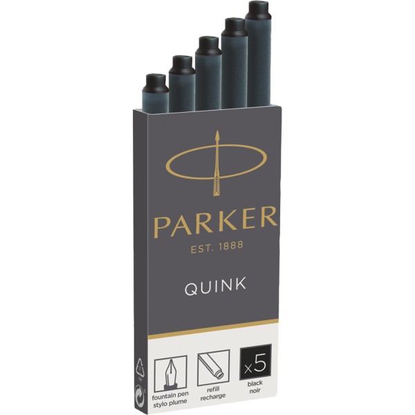 Parker Tintenpatrone Quink Z44 1950382 S0116200 sw 5 St./Pack.