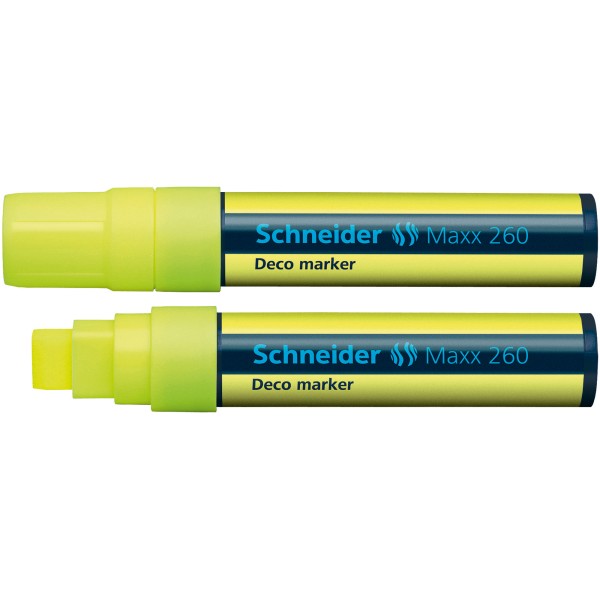 Schneider Kreidemarker Maxx 260 126005 Keilspitze 5+15mm gelb