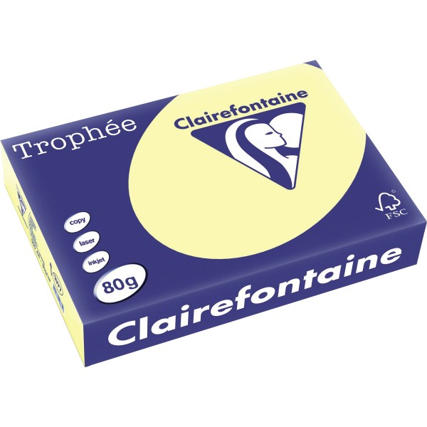 Clairefontaine Kopierpapier 1977C A4 80g gelb 500Bl.