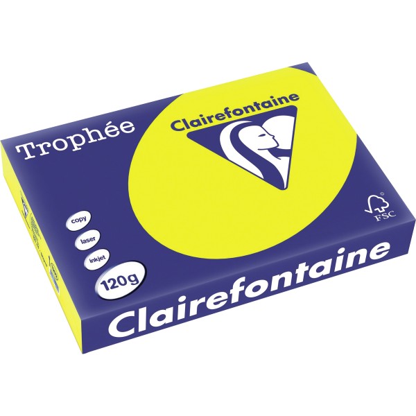 Clairefontaine Kopierpapier 1292C A4 120g kanariengelb 250Bl.