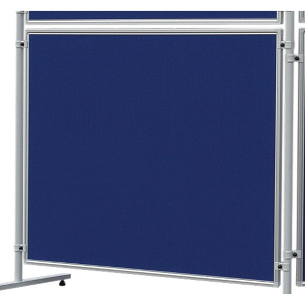 Franken Stellwand-Tafel EL-UTF15 03 150x120cm (HxB) beids. Filz blau