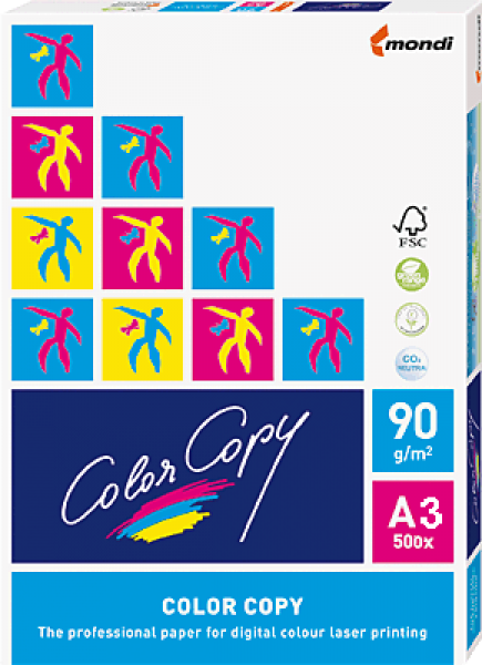 Mondi Color Copy Farbkopierpapier/A3 90g DIN A3 weiß geriest 90 g/qm Inh.500 Blatt