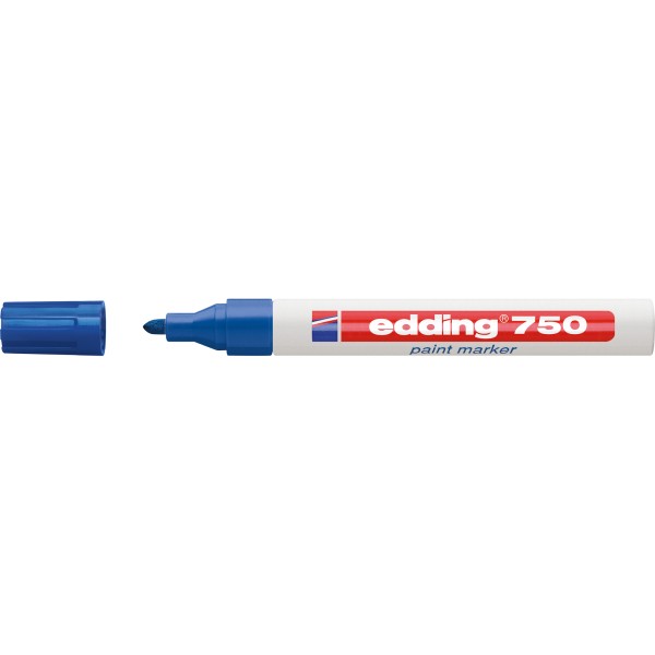 edding Lackmarker 750 4-750003 2-4mm Rundspitze permanent blau