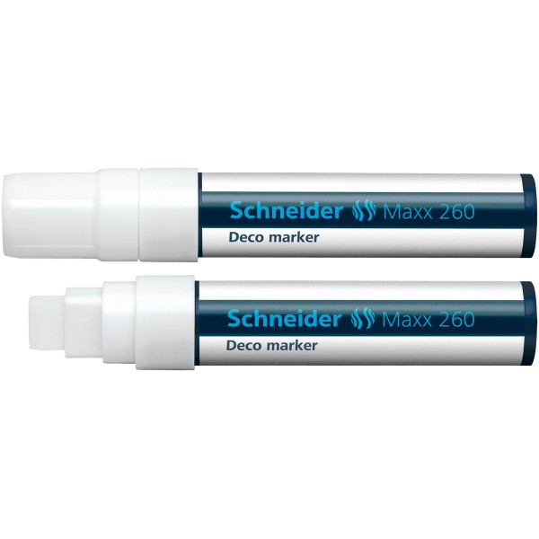 Schneider Kreidemarker Maxx 260 126049 Keilspitze 5+15mm weiß