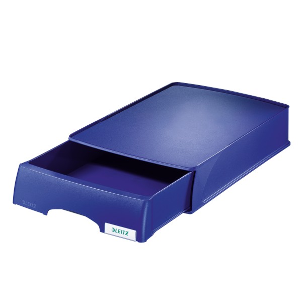 Leitz Briefablage Plus 52100035 DIN A4 stapelbar PS blau