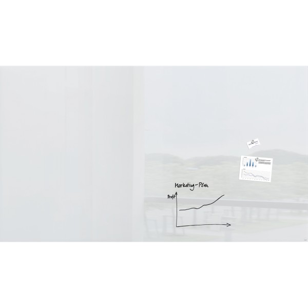 SIGEL Magnetboard Artverum GL235 2.400x1.200x18mm Glas weiß
