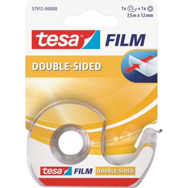 tesa® Klebefilm 57912 7,5mx12mm inkl. Einwegabroller auf Karte