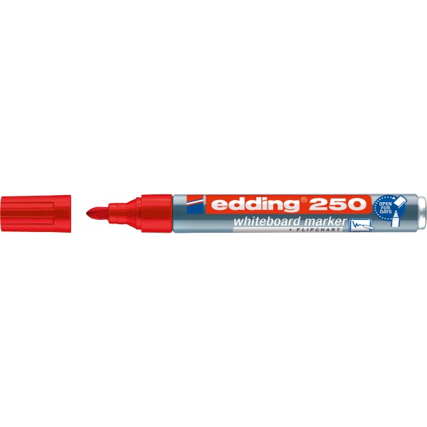 edding Boardmarker 250 4-250002 1,5-3mm Rundspitze nachfüllbar rt