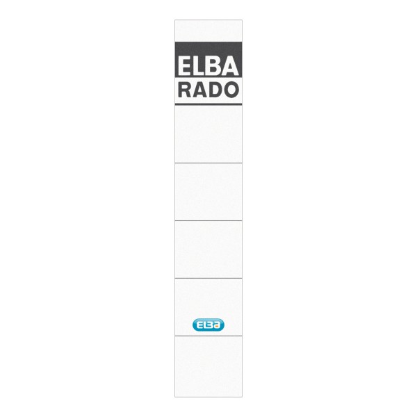 ELBA Ordneretikett 100551822 schmal/kurz sk weiß 10 St./Pack.