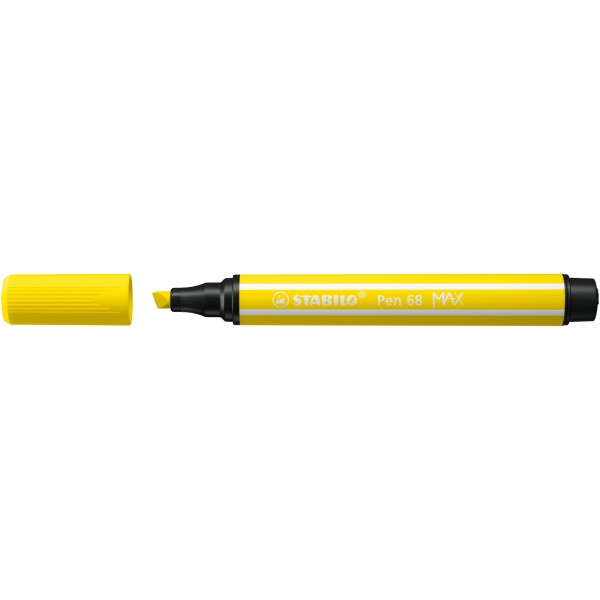 STABILO Filzstift Pen 68 MAX 768/24 1+5mm zitronengelb