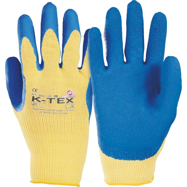 KCL Handschuh K-TEX 930 Para-Aramid/Latex Größe9 ge 1Paar