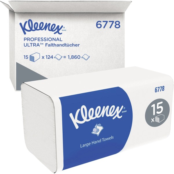 Kleenex Papierhandtuch Ultra 6778 Interfold 2lg 31,5x21,5cm 15x124Bl.