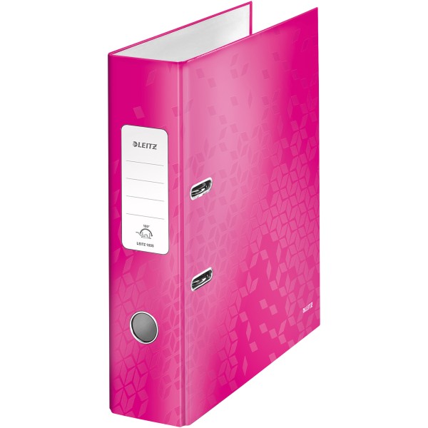 Leitz Ordner WOW 10050023 DIN A4 80mm Pappe pink