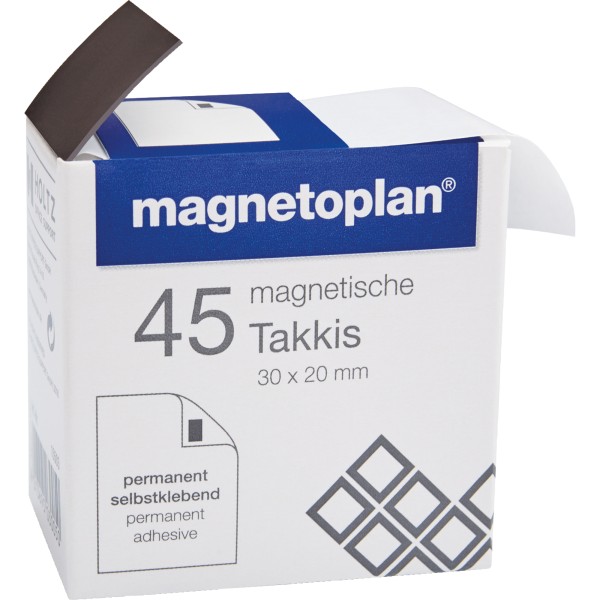 magnetoplan Magnetpads Takkis 15503 sk 30x20x0,4mm 45 St./Pack.