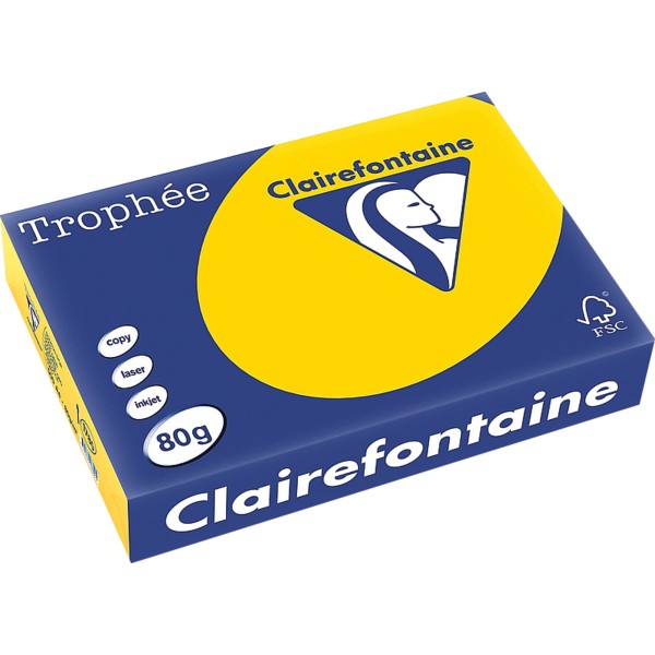 Clairefontaine Kopierpapier 1780C A4 80g goldgelb 500Bl.