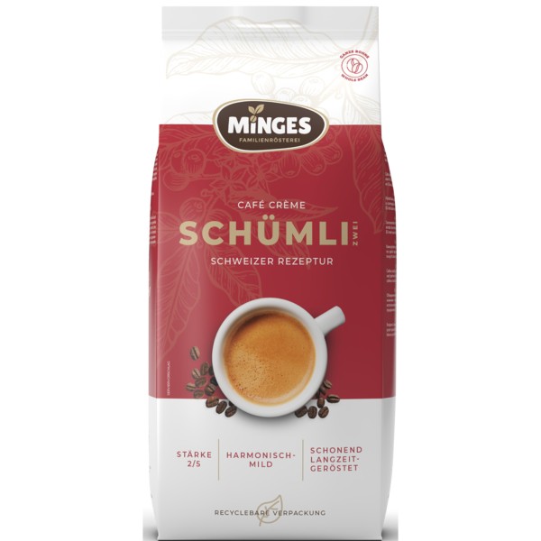 Minges Kaffee Schümli 2 V617001 ganze Bohne 1.000g