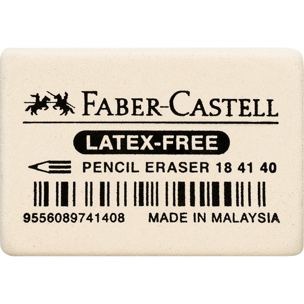 Faber-Castell Radierer 184140 Kautschuk weiß