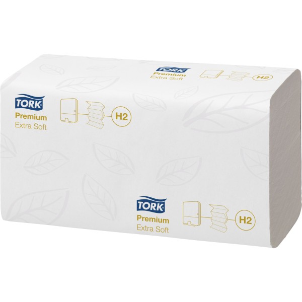 Tork Papierhandtuch Premium 100297 21x34cm 2lagig weiß 2.100 Bl./Pack.