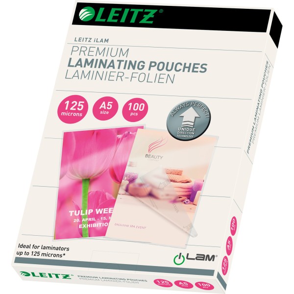 Leitz Laminierfolie UDT 74930000 DIN A5 125mic 100 St./Pack.