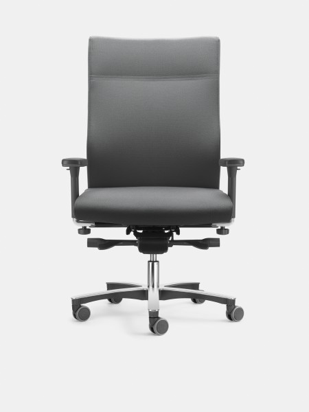 Löffler Bürostuhl PANAMERO zertifiziert bis 175kg black grey