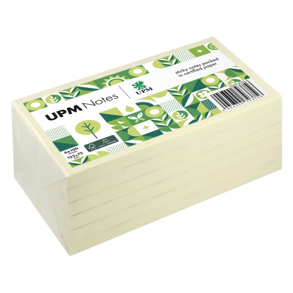 UPM Notes Haftnotiz 5655-01PG-6 125x75mm 100Bl. ge 6St.